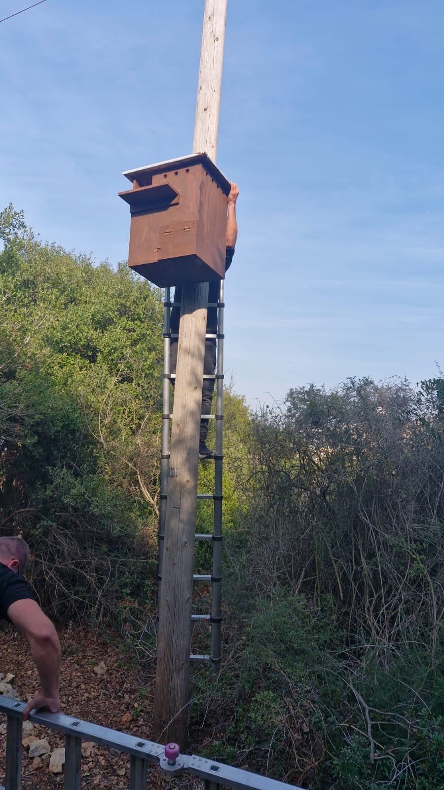 אתרי הנצחה שביל תומר, קופסא מתכת על עמוד